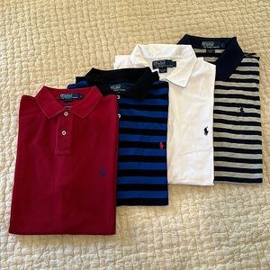 BUNDLE OF FOUR Polo by Ralph Lauren short sleeve Golf/leisure shirts. Sz Lg